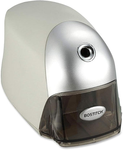 Bostitch Office QuietSharp Executive Heavy Duty Electric Pencil Sharpener for 65% Faster Sharpening and 6X Longer Cutter Life - Colored Pencil Compatible, Gold Chrome