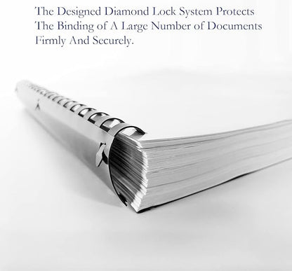 TOTiyea 50 Pack 19 Ring Plastic Binding Combs, 2 Inch Diameter, 450 Sheet Capacity, Letter Size, Black Comb Binding Spines