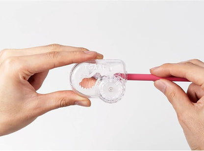 KUTSUWA Hi LiNE T'GAAL Angle Adjustable Pencil Sharpener, Clear (RS028CL)