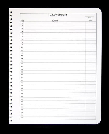BookFactory Student Lab Notebook (Scientific Grid Format) - Standard No Carbon Copies 8.5" x 11", 100 Pages [Wire-O Bound] (LAB-100-WTG)