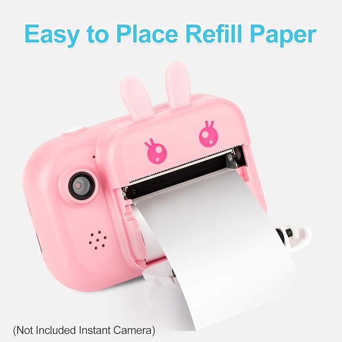 10 Rolls Print Paper for Kids Instant Print Camera Refill Print Paper Works with MINIBEAR VTech Kidizoom Camera,Thermal Paper Fit for Most Kids Instant Camera…