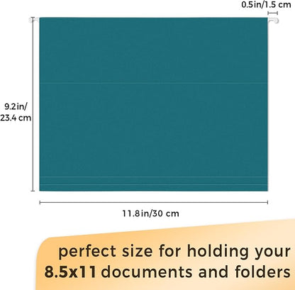 SUNEE Hanging File Folders Vintage Colors, 25 Pack Letter Size File Folders with 1/5-cut Tabs, Stay Organized for Your Home and Office Bulk File and Documents