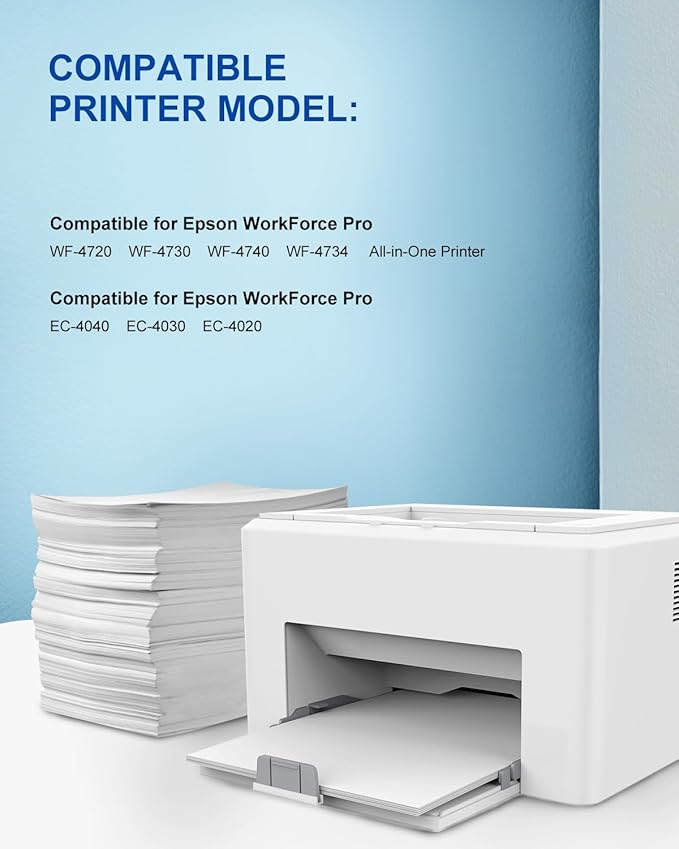 802XL Ink Cartridges Remanufactured for Epson 802XL Ink Cartridges Combo Pack for Epson 802 T802 Ink Cartridges Works with Epson Workforce Pro WF-4740 WF-4730 WF-4734 WF-4720 Printers BCMY 4 Pack