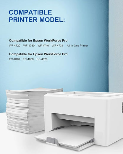 802XL Ink Cartridges Remanufactured for Epson 802XL Ink Cartridges Combo Pack for Epson 802 T802 Ink Cartridges Works with Epson Workforce Pro WF-4740 WF-4730 WF-4734 WF-4720 Printers BCMY 4 Pack