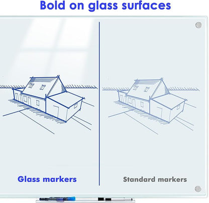 maxtek Dry Erase Markers Chisel Tip, Assorted Colors, Glass Whiteboard Markers for Dry Erase Board, Acrylic Planning Board, Mirrors, Windows, Classroom Must Haves, 8 Count