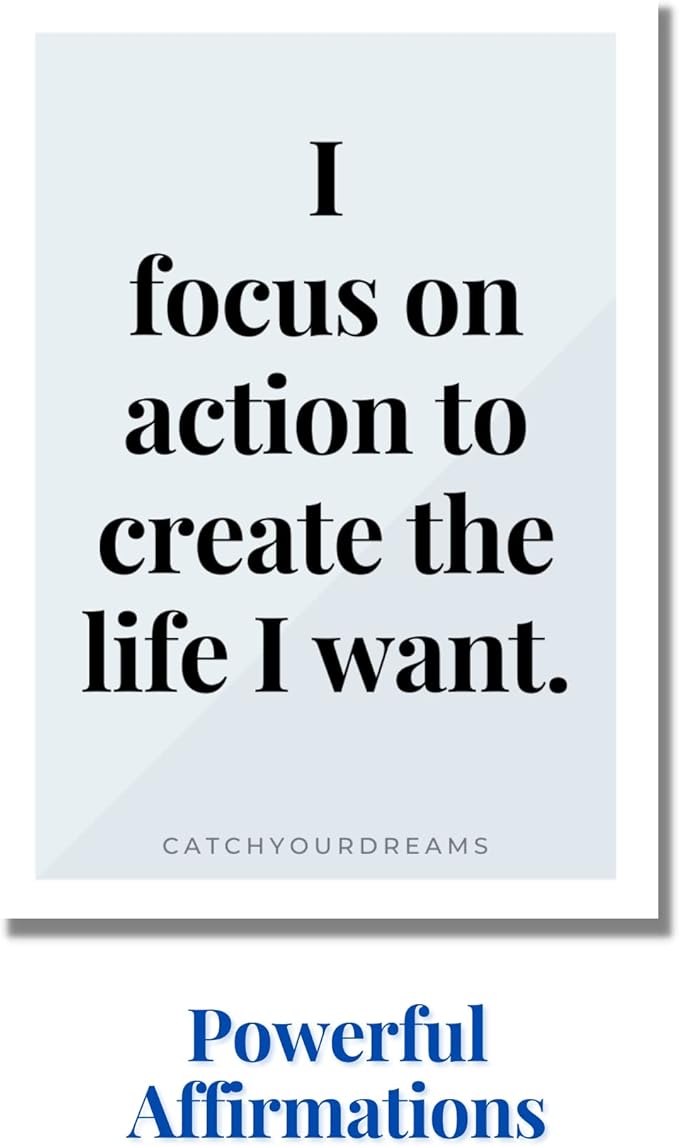 Mind Of A Champion - Motivational Cards for Men Affirmations and Action Steps to Turn Dreams into Reality - For Productivity, Personal Development, Self Care, Mindfulness, Affirmation Cards for Men