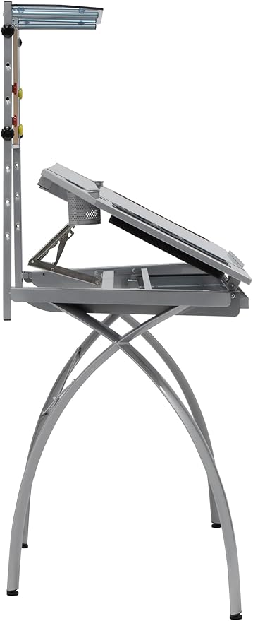 Studio Designs Futura Tower, Silver/Blue Glass