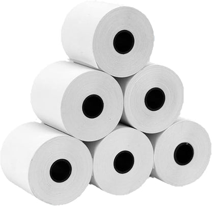 OausTect Credit Card Paper Rolls Thermal 2 1/4 X 50 Adding Machine Paper Rolls for POS Printer/Cash Register Machine, 100 Rolls
