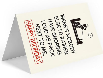 Funny Birthday Card & Gifts for Husband Boyfriend Him Wife Girlfriend Her, Happy Bday Card