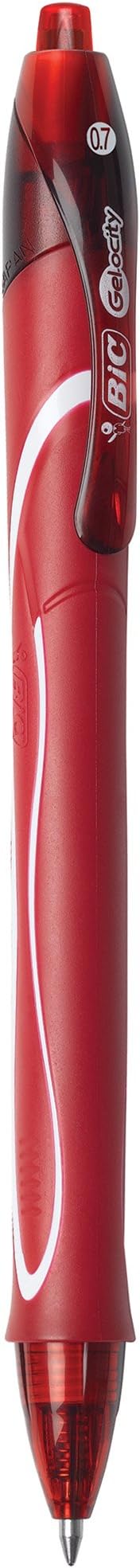 BIC Gel-ocity Retractable Quick Dry Gel Pen, Medium Point (0.7mm), Assorted Colors, Comfortable Full Grip, 48-Count