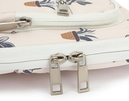 canvaslife 360° Protective Laptop Sleeve Case Bag with 4 Pockets for MacBook Pro 16 inch and 15 inch-15.6 inch Laptop (Small potted)