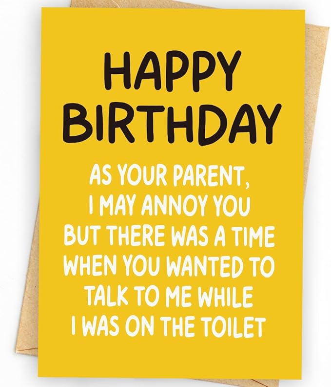 Birthday Card for Son & Daughter | Son & Daughter Birthday Card from Mom, Dad, and Parents | Funny & Happy Birthday Card for Adult Daughter & Son | Birthday Gifts for Son & Daughter