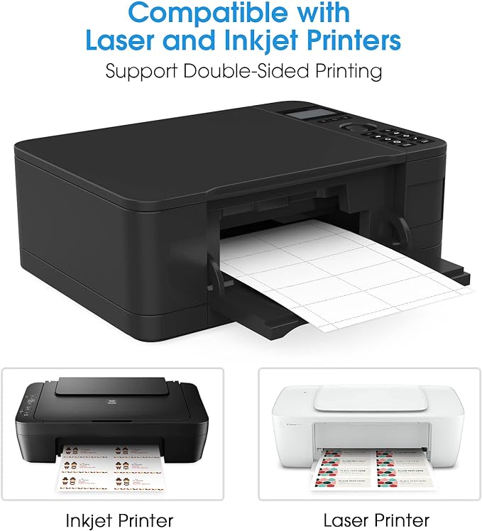 MaxGear Business Card Printable Business Card, Compatible with Laser & Inkjet Printer, Double-Sided Printing, Heavyweight, Matte White Paper, Smooth Edge, 10 Cards/Sheet, 1000 Cards, 3.5" x 2"（8871