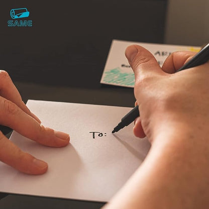 Dry Erase Board Sticker- Whiteboard Stickers-5.82''x8.27'' Removable Dry Erase Sheets- Fridge Magnetic Paper Alternatives for Desk/Refrigerator/Door/Home/Office/Classroom (White-6Pcs)