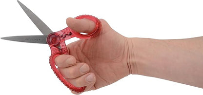 Westcott 7" GEM Crystal-Design Student Scissors, for Kids Aged 12+ - Scissors for School, Craft, Home, DIY, Classroom - Pink