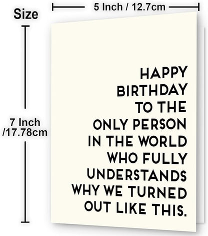 Brother Birthday Card, Sister Birthday Card, Funny Birthday Cards for Women, Birthday Card for Sister, Birthday Card for Brother, Funny Sister Birthday Card, Best Friend Birthday Card, Funny Brother Birthday Card