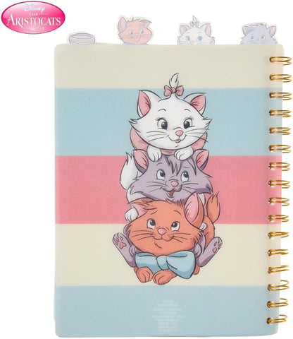 Innovative Designs Disney The Aristocats Tab Journal Notebook for Kids, Spiral Bound, 96 Lined Pages, 8 x 7 inches