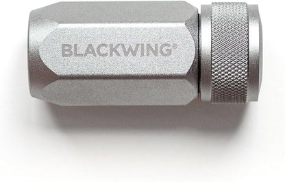 Blackwing One-Step Long Point Sharpener, German Steel Blade, Sharp Curved Point, Machined Aluminum, Grey