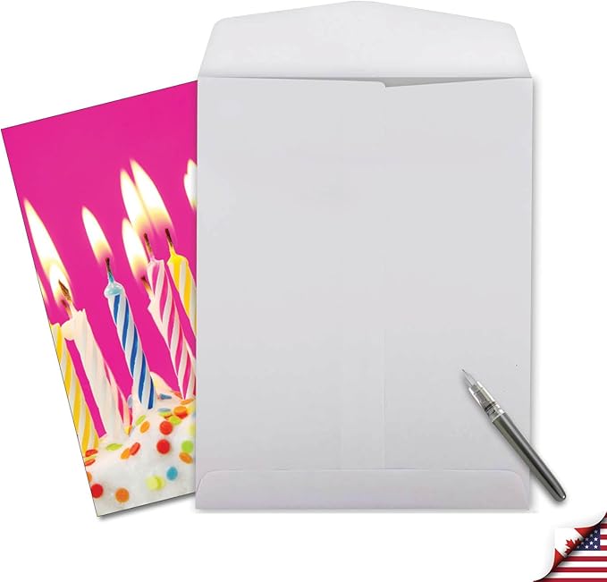 The Best Card Company - 1 Large Birthday Card with Envelope (8.5 x 11 Inch) - Fun Celebration Card for Birthdays - Birthday Candles J6555ABDG