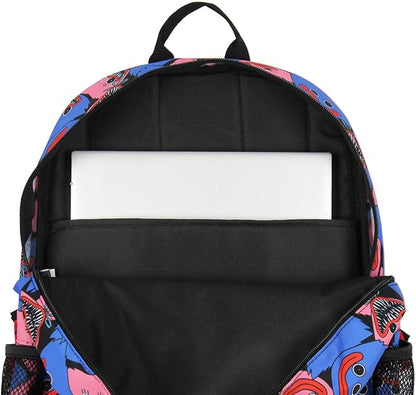 Poppy Playtime Backpack Kissy Missy And Huggy Allover Design Laptop School Travel Backpack
