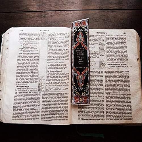 Your Love is Better Than Life, Bulk Pack of 6 Woven Fabric Christian Bookmarks, Silky Soft Psalm 63:3 Flexible Bookmarker for Novels Books and Bibles, Religious Memory Verse Gift