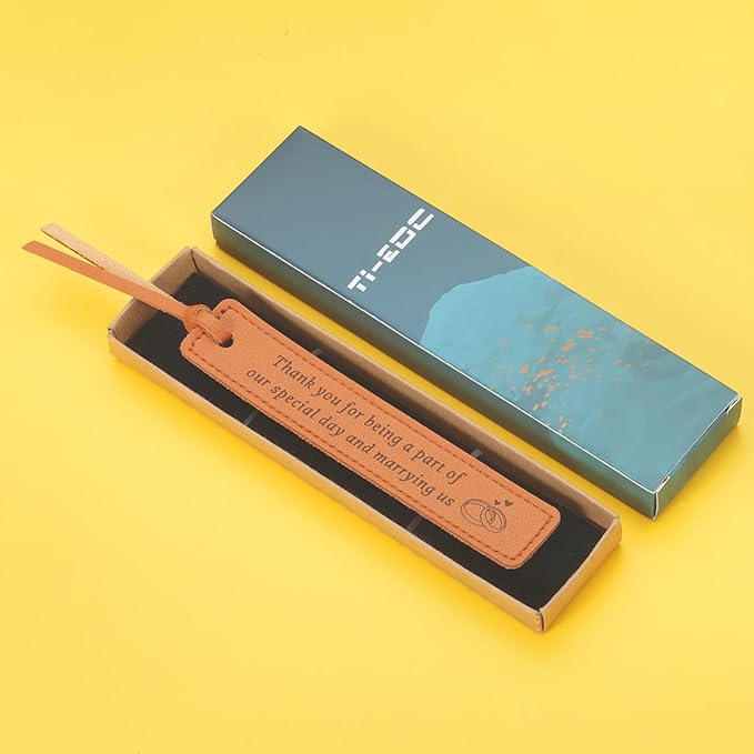 Wedding Officiant Gifts Leather Bookmark Wedding Officiant Book Mark Officiant Gifts for Wedding Day Bride Groom Thank You Gifts for Wedding Guest Wedding Planner Coordinator Gifts