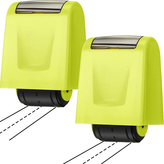 Sherr 2 Handwriting Line Stamp Roller Dashed Handwriting Lines Practice Roller Stamp for Kids, Teachers Kindergarten Education Classroom Back to School Need(2.72 x 2.44 x 1.54 Inch,Green)
