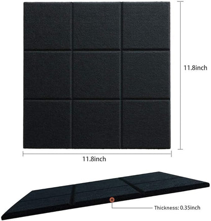 Large Cork Board Felt Board Tiles for Walls with 30 Push Pins, 11.8"x11.8" Pack of 6 Pin Board Notice Boards for Home Office Kitchen, Bulletin Board Wall Tiles for Photos Memos