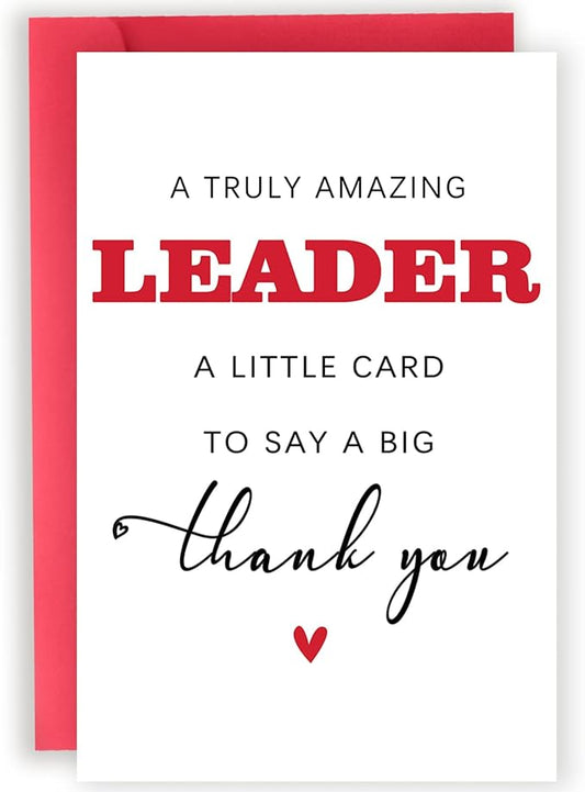 Appreciation Leader Gifts for Men Women, Thank You Cards Gifts for Boss Leaders Manager, Leader Supervisor Retirement Gift