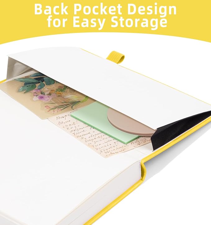 Lined Journal Notebook 365 Pages, A5 Leather Journals for Writing Women & Men, Hardcover Notebook with 100GSM Thick Paper, Daily Journal Notebook for Travel, Work, School, Note Taking, College Ruled