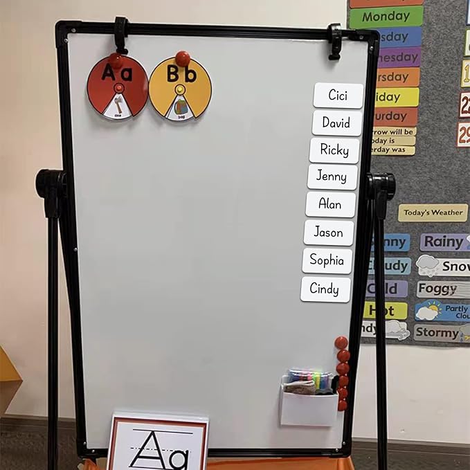 Reusable Magnetic Labels 4x2 Inch White, Dry Erase Magnetic Labels for Whiteboards，Pack of 40