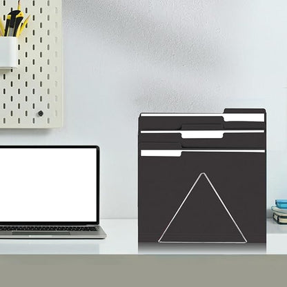 File Folder, RAZCC 150 Pack 1/3 Cut Tab File Folders Letter Size, Black Folders for Dcouments, Folders with Tab Great for Organizing and Easy File Storage