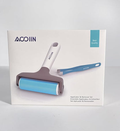 AOOIIN Rubber Brayer Roller & Mat Tweezers Remover Tool Set Craft Stamping Brayers for Cricut/Silhouette/Brother and Printmaking