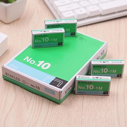 Staples Mini Metal Staples 1000Pcs/Lot No.10-1M Stationary No.10 Binding Stapler Office Binding Supplies Student Stationary School Supplies Manual Staplers