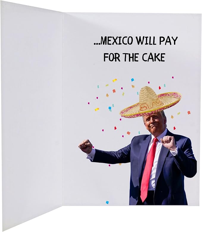 GIFTING GIGGLES Funny Donald Trump Birthday Card | Political Birthday Cards | Great President Gag Gift for 30th 40th 50th 60th 70th 80th 90th | Comes with Presidential Seal - MADE IN USA