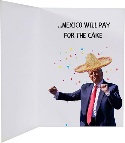 GIFTING GIGGLES Funny Donald Trump Birthday Card | Political Birthday Cards | Great President Gag Gift for 30th 40th 50th 60th 70th 80th 90th | Comes with Presidential Seal - MADE IN USA