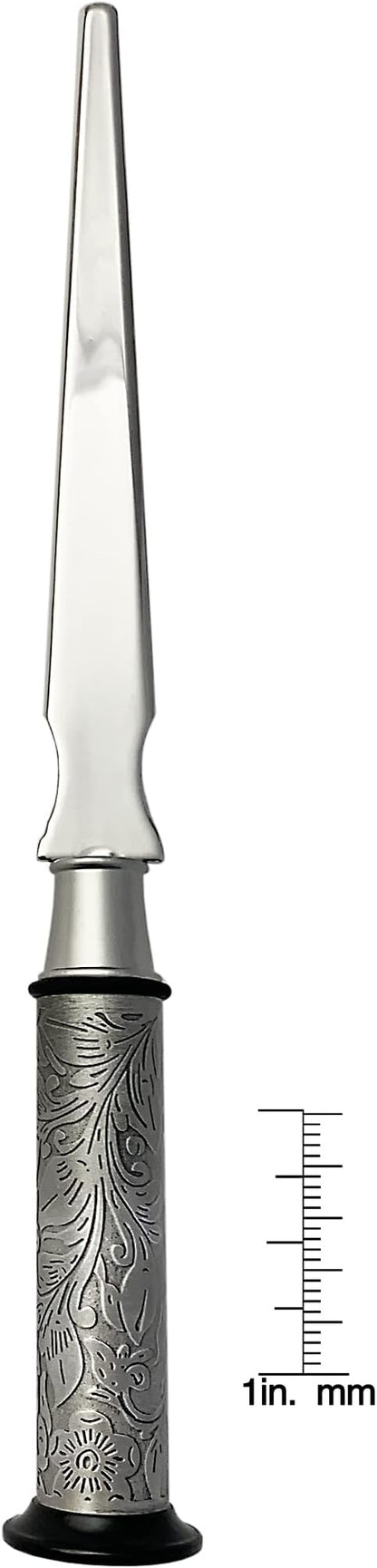 American Coin Treasures Coin Letter Opener Mercury Dime- Antiqued Silvertone Brass Handle-Genuine United States Coin