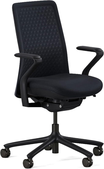 Branch Verve Chair - High Performance Executive Office Chair with Contoured Seat Back and Adjustable Lumbar Rest - High Density Foam Cushion with Aluminum Base - Up to 275 lbs - Galaxy