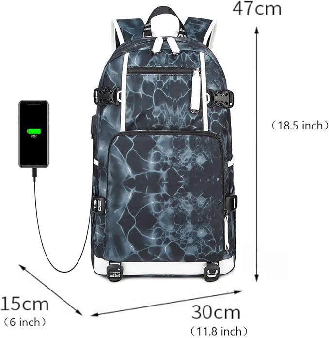 Soccer Superstar M-essi 10 Multifunctional Laptop Backpack Teenage Travel Backpack Fans Schoolbag (E3)
