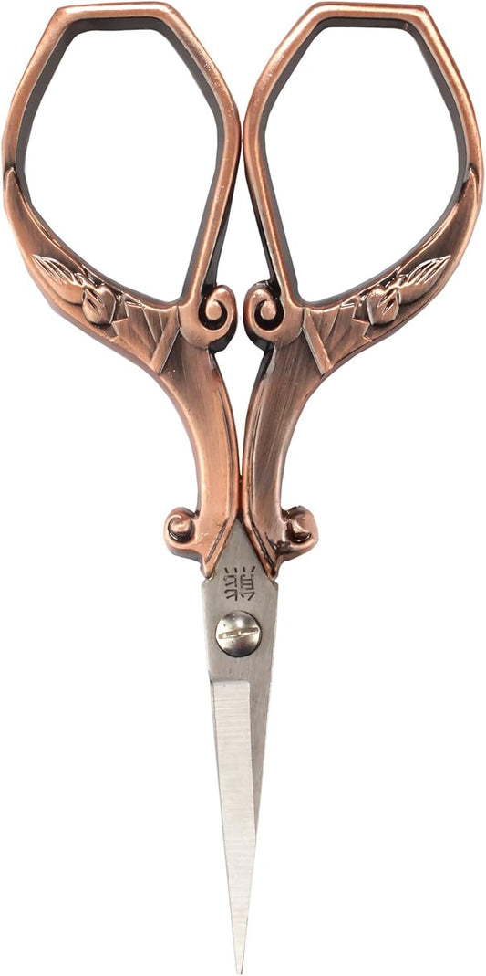 JubileeYarn Chinese Wing & Cloud Embroidery Craft Scissors - Copper - 1 Scissor