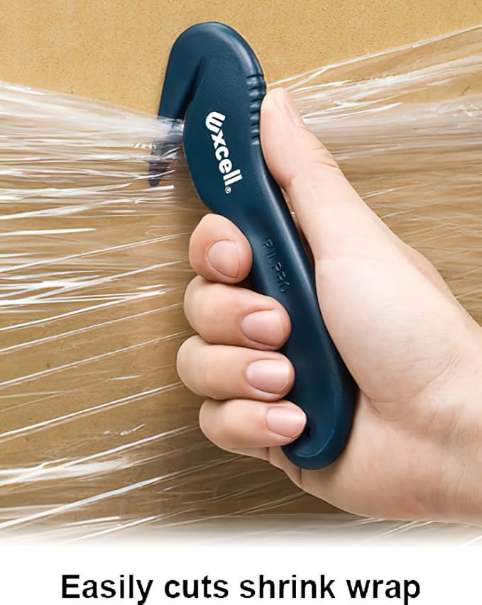 Excell SD-259 Stretch Film Cutter; Designed to Glide Through Wrapped Films; Made of High-impact Plastic; Replacement Blades not Included