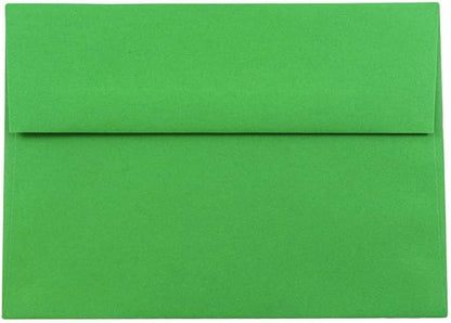 JAM PAPER A8 Colored Invitation Envelopes - 5 1/2 x 8 1/8 - Green Recycled - 50/Pack
