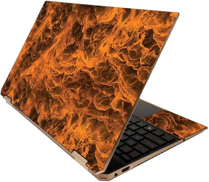 MightySkins Skin for HP Spectre x360 15" (2020) - Burning Up | Protective, Durable, and Unique Vinyl Decal wrap Cover | Easy to Apply, Remove, and Change Styles | Made in The USA