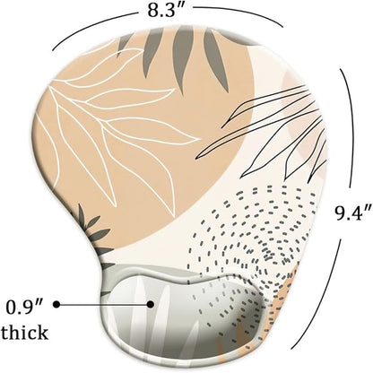 Ergonomic Mouse Pad with Wrist Support,Mouse Pads with Non-Slip PU Base for Home Office Working Studying Easy Typing & Pain Relief
