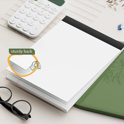 2 Pack of Legal Pads 8.5 x 11 College Ruled Writing Pads 8.5" x 11.75" Notepad 30 Sheets per Note Pads Notebook Study Back 8x11 Pads of Paper