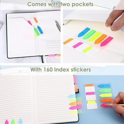 Lined Journal Notebook A5 Hardcover Leather Journals College Ruled Notebooks 300 Pages 5.7 x 8.3 Inches for Women Men School Work,Dark Green