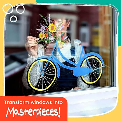 10 Liquid Chalk Markers for Blackboard, Window, Chalkboard, Glass, Car, Mirror, Wall Calendar (10 pack, 6mm Reversible Tip) | Chalk Pens for Dry Erase Board, Chalkboard Markers Erasable