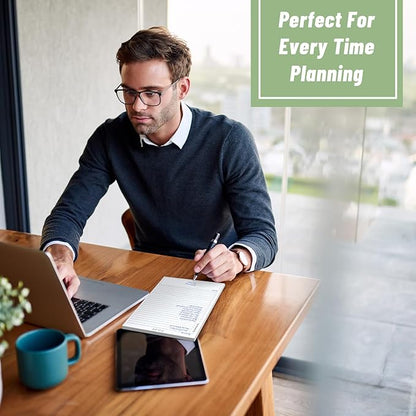 TO DO List Notepad, Note Pads 2 Pack, 8.3” X 5.7”52 Sheets TO DO List Notebook, Do List Notepad with checklist, Top priority, Note, Regular To Do Section for Planner & Organizer, Notepads for Work