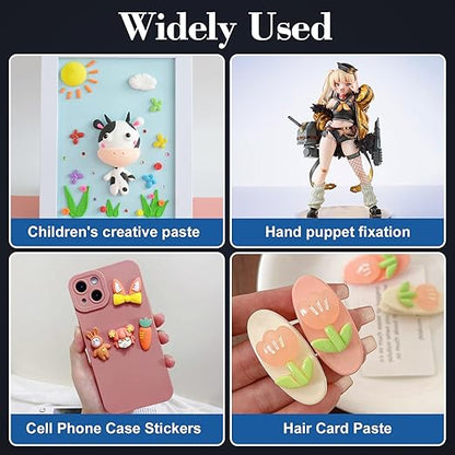 300pcs Transparent Double-Sided Mounting Putty - Strong and Traceless Adhesive Stick dots for Photos, Poster Versatile Office & Home，Festival Party Decorations, etc