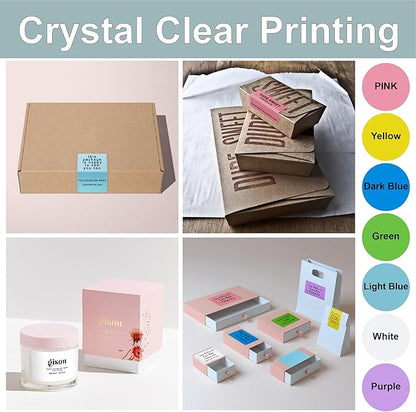 Hybsk 3x2 inch Color Direct Thermal Labels for Shipping, Barcodes, Address, Compatible with Rollo Label Printer & Zebra Desktop Printers(3"x2",Purple)